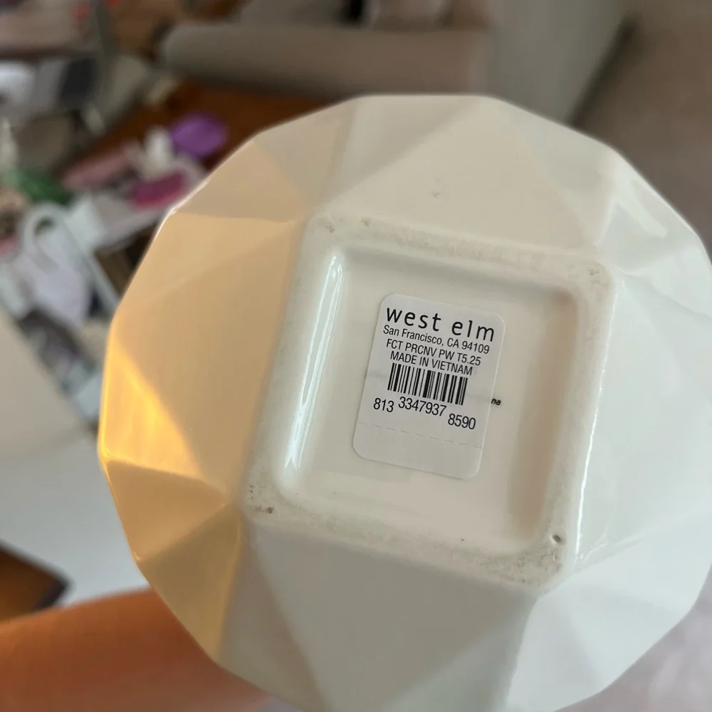 west elm geometric vases